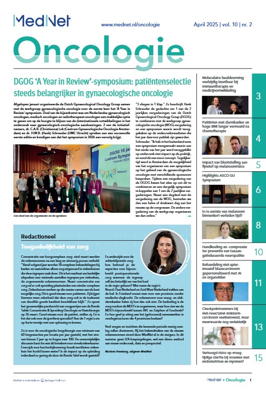 Cover krant oncologie
