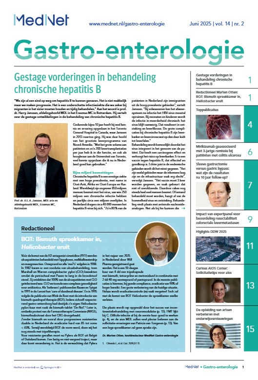 Cover krant gastro-enterologie
