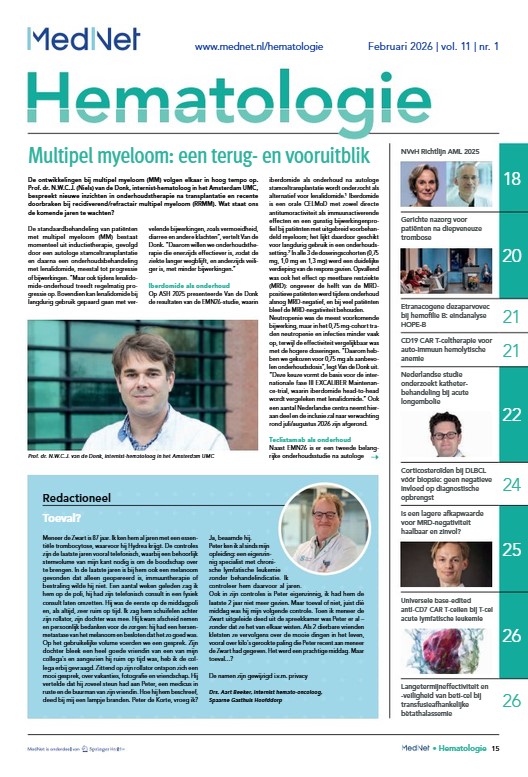 Cover hematologie krant